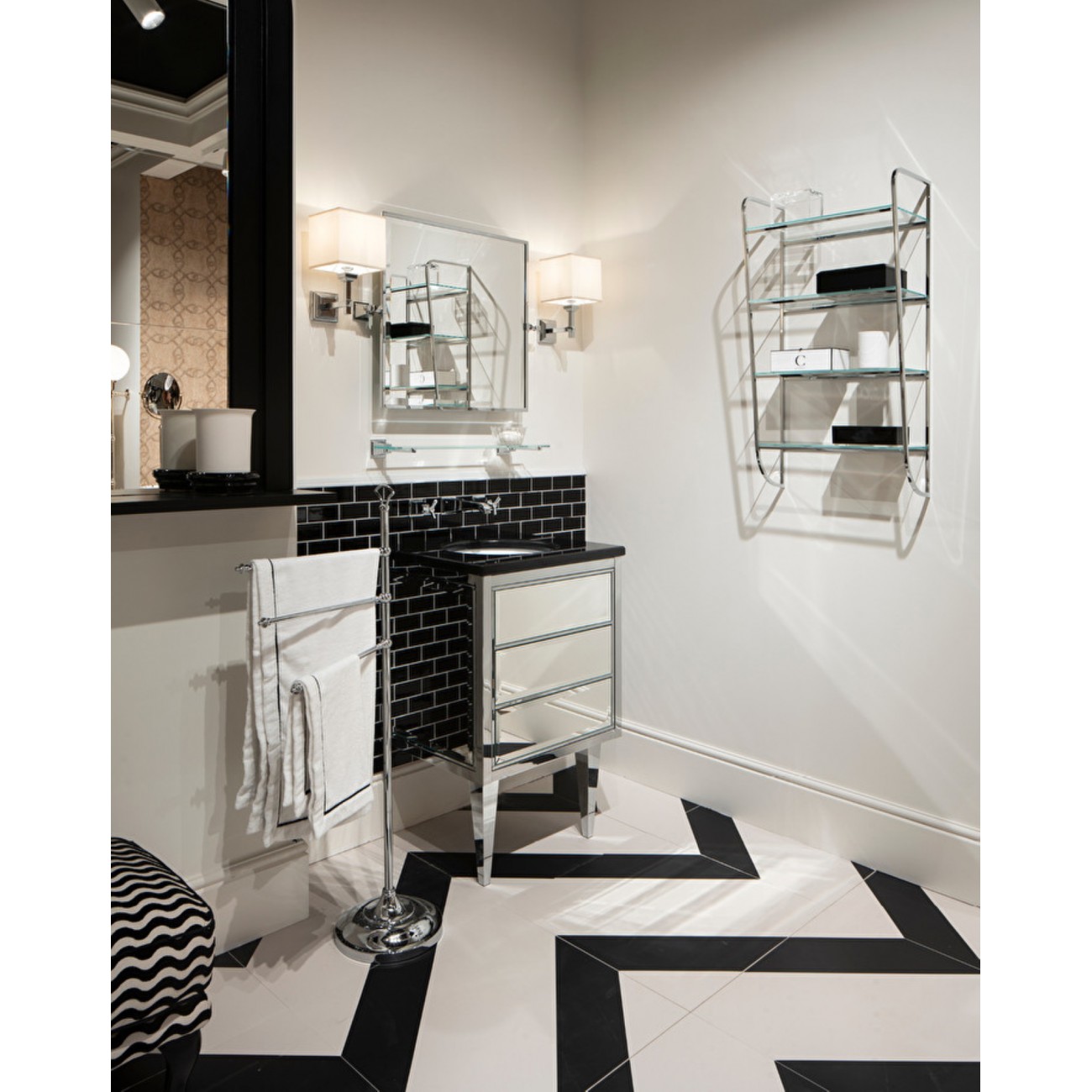 Devon&Devon Him, Mobile portalavabo con profilo Nickel Nero