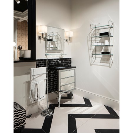 Devon&Devon Him, Washstand with Nickel profile Black