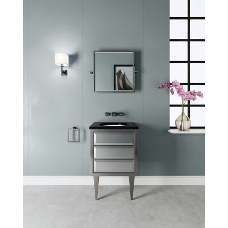 Devon&Devon Him, Porte-meuble avec profil Nickel Noir