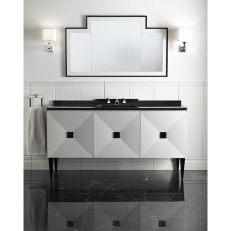 Devon&Devon Jetset 3, Avabo cabinet with 3 doors with marble top Nero Assoluto