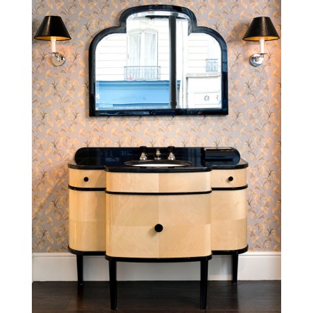 Devon&Devon Music, Mobile portalavabo Impiallacciato Toulipier e piano Nero Assoluto