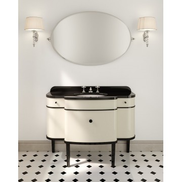 Devon&Devon Music, Meuble porte lavabo avec plan en marbre Noir absolu