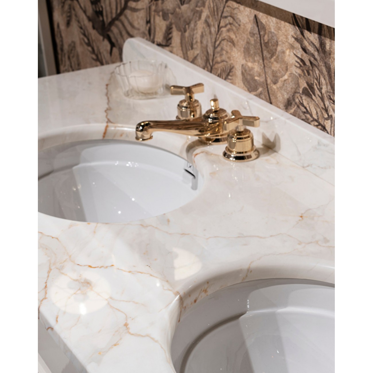 Devon&Devon Double Music, Mobile portalavabo con piano Calacatta Oro