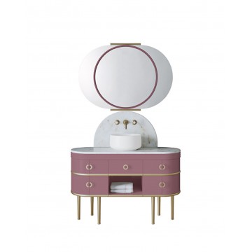 Devon&Devon Scottie, Porte-meuble Intense pink et piano Cremo extra