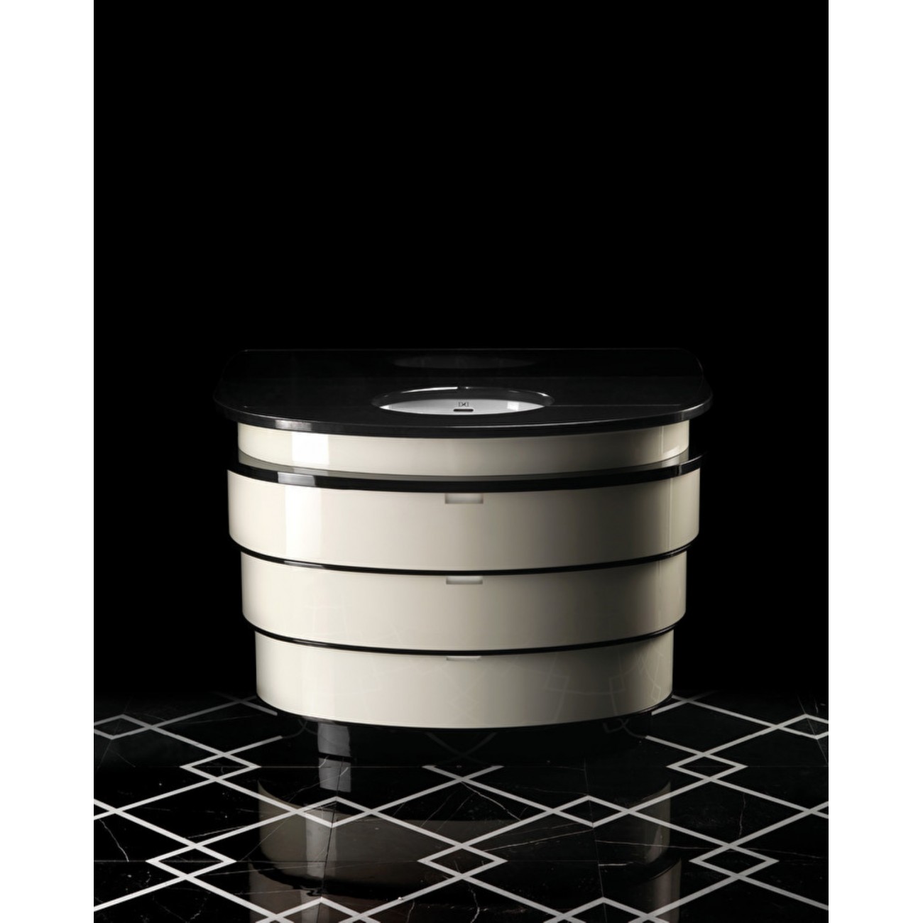 Devon&Devon Summertime, Washstand with top Absolute black