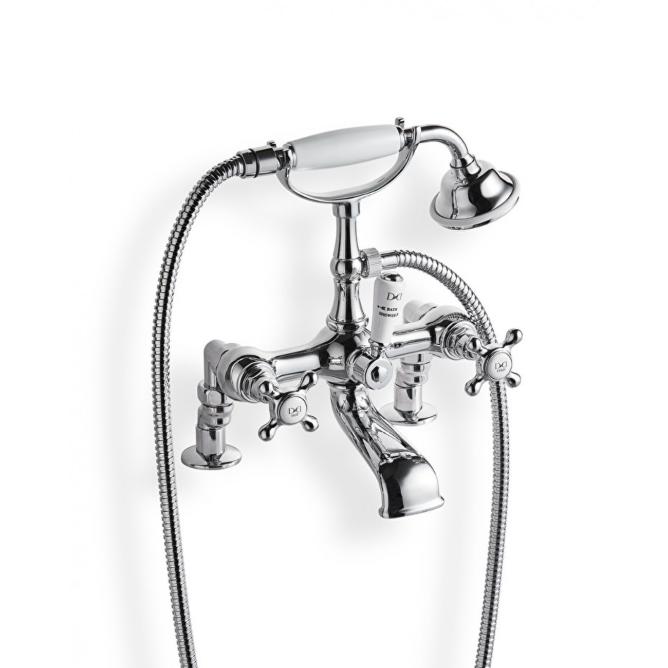 Devon&Devon Austin, Groupe de baignoire pour montage en bord de baignoire avec douchette et flexible