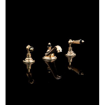 Devon&Devon Black Diamond, Bidet battery 3 holes with jumper