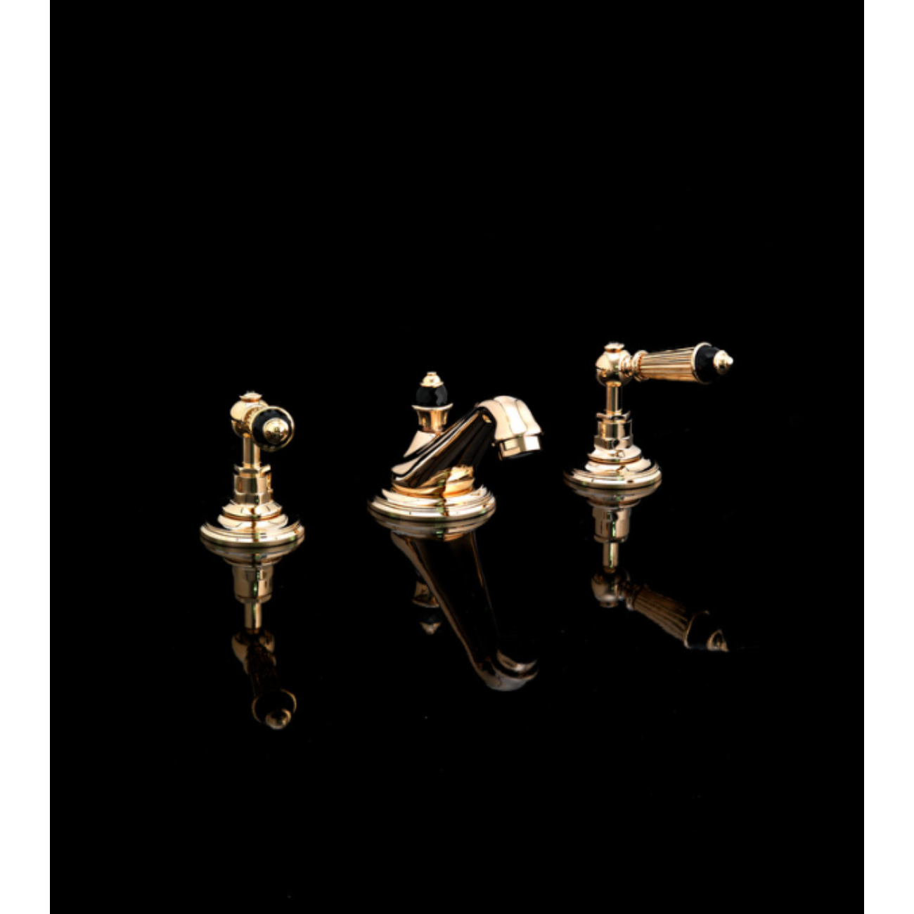 Devon&Devon Black Diamond, Bidet battery 3 holes with jumper