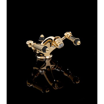 Devon&Devon Black Diamond,  Batterie bidet à un trou avec sauteur