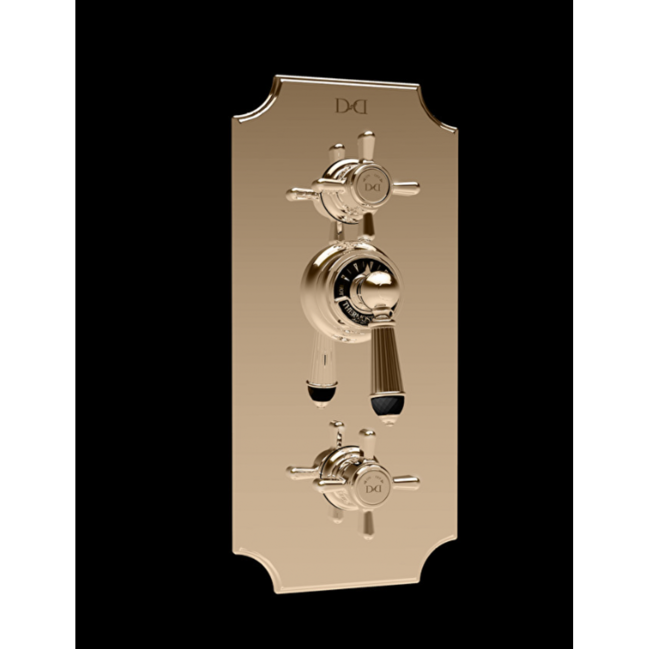 Devon&Devon Black Diamond, Termostatico a 2 vie da incasso