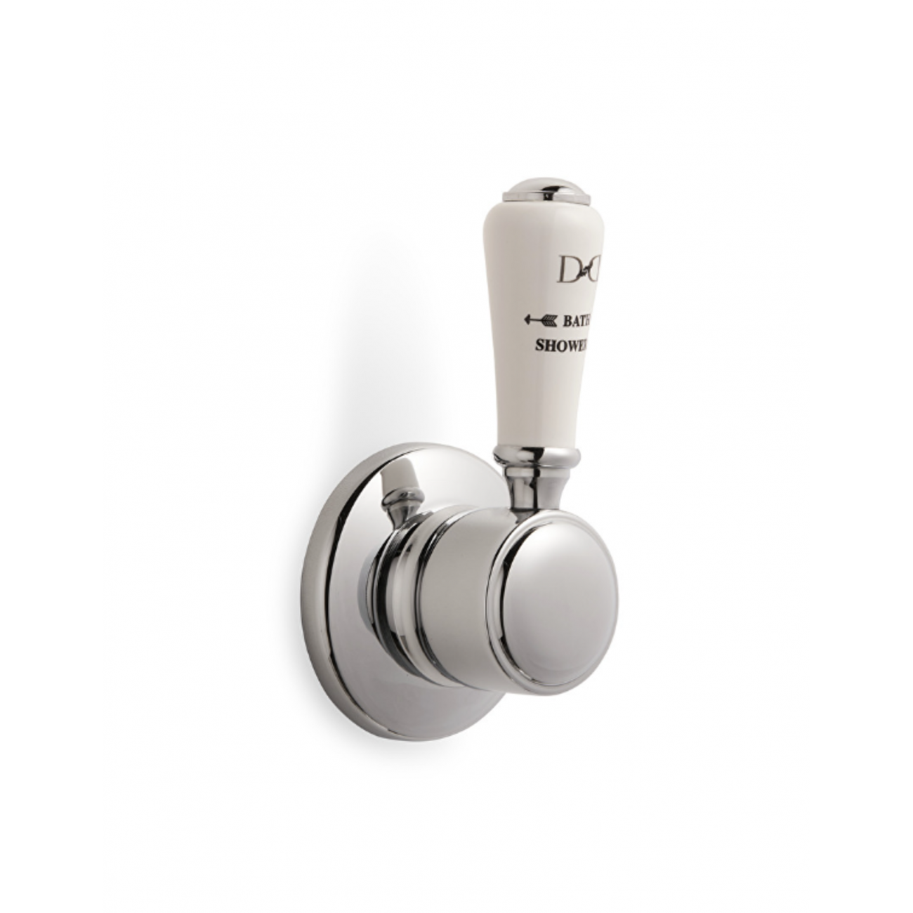 Devon&Devon City, Deviatore con manetta in porcellana da incasso