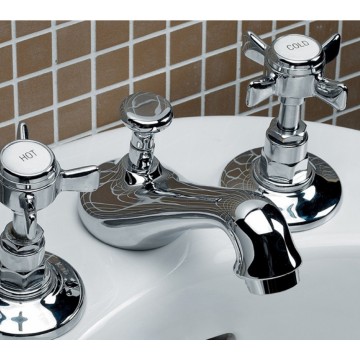 Devon&Devon Coventry, Batteria lavabo 3 fori con saltarello