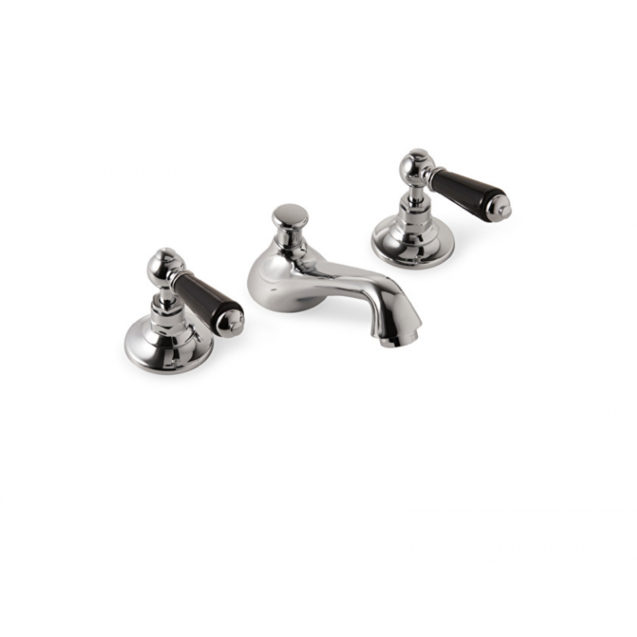 Devon&Devon Black Dandy, Battery washbasin 3 holes with jumper