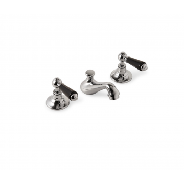 Devon&Devon Black Dandy, Batterie bidet 3 trous avec sauteur