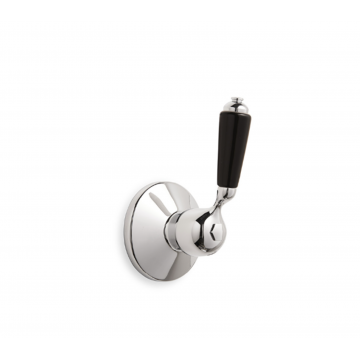 Devon&Devon Black Dandy, Deviatore con manetta in porcellana da incasso