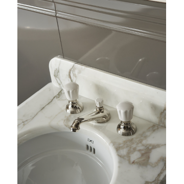 Devon&Devon Morris, Battery washbasin 3 holes with jumper