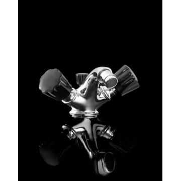 Devon&Devon Black Morris, Single hole washbasin battery with jumper