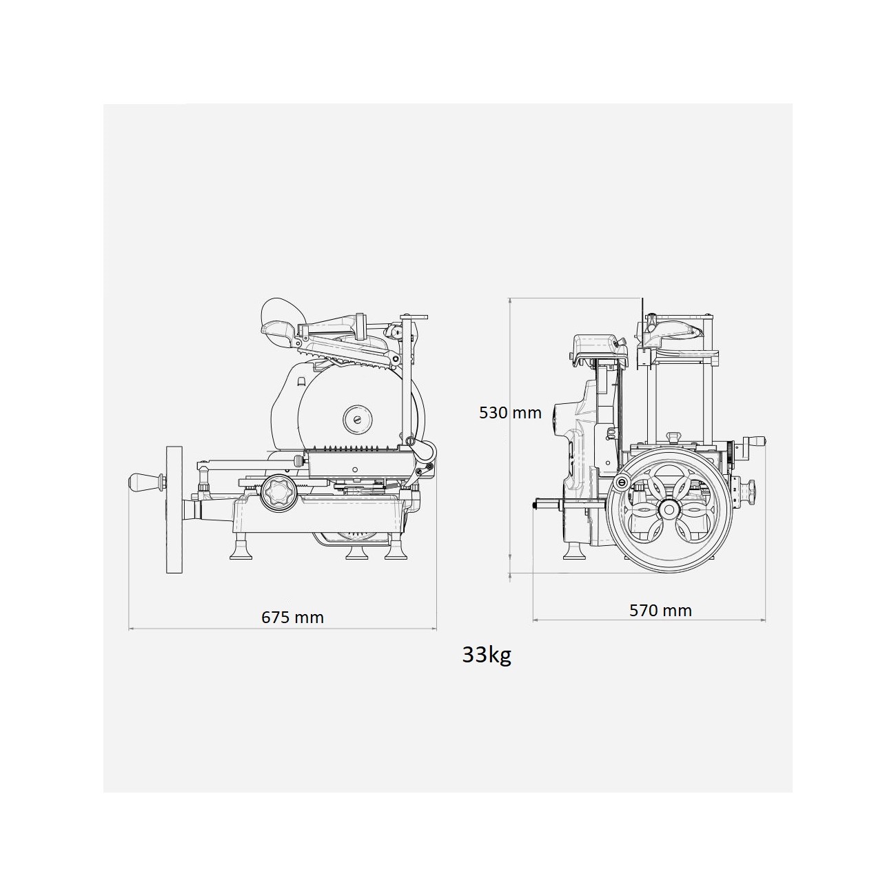 Berkel Manual Domestic Flywheel Slicer B2 Red