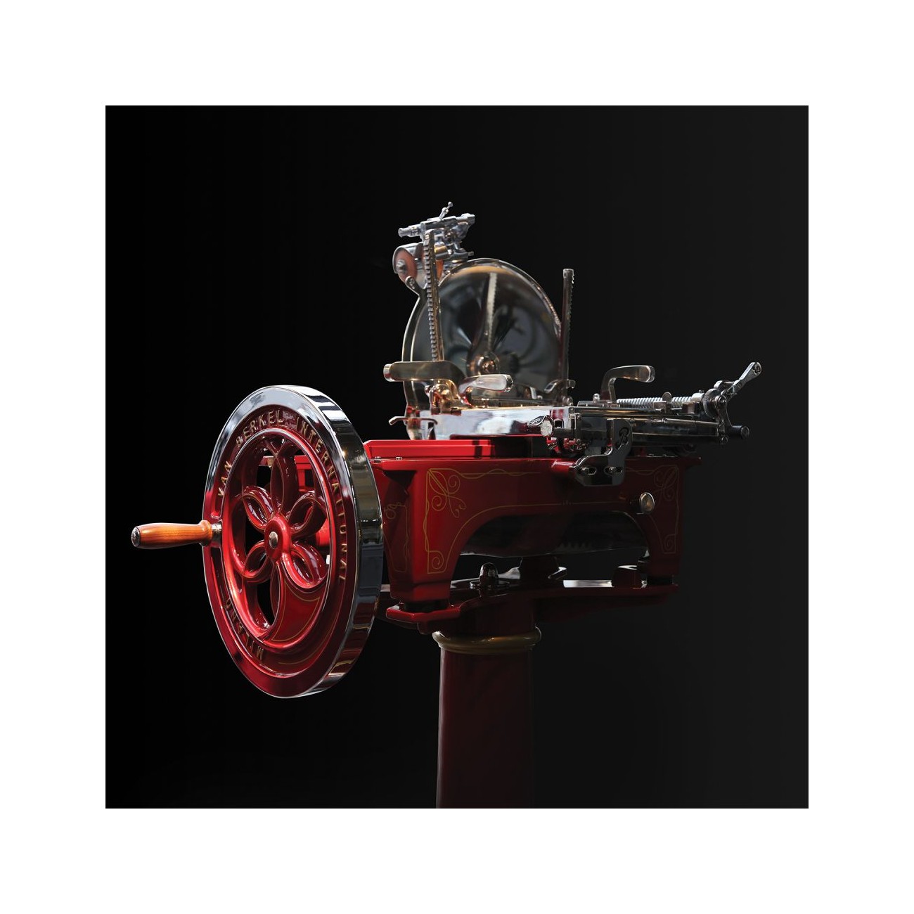 Berkel affettatrice manuale a volano L16 rosso