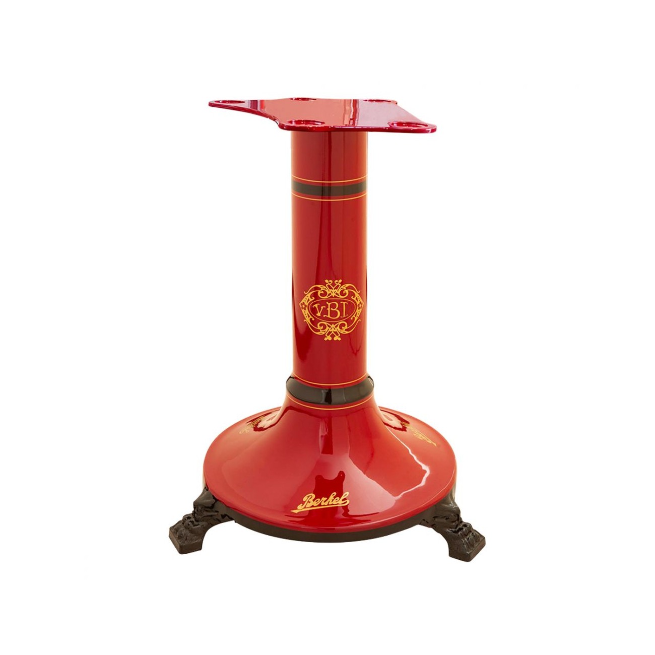 Red stand for manual flywheel slicer B2