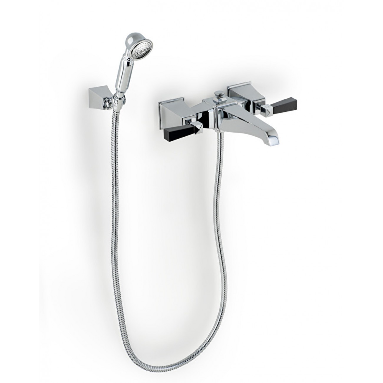 Devon&Devon Vip Time, Wall mounted bath set - Black