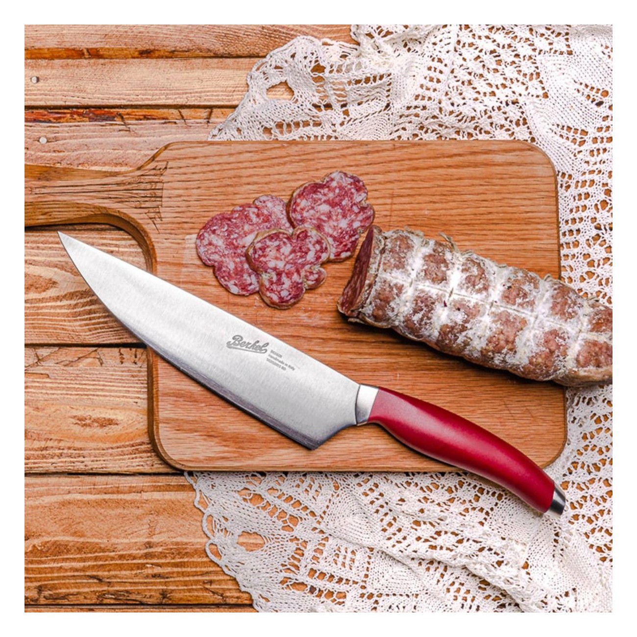 Berkel Teknica kitchen knife 20 cm red