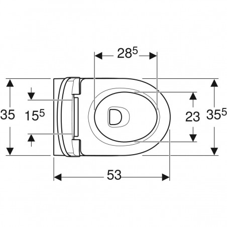 Geberit Selnova Premium flush floor toilet