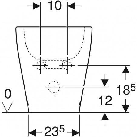 Geberit Selnova Premium Bidet a pavimento