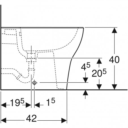 Geberit Selnova Premium floor bidet