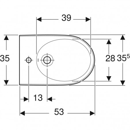 Geberit Selnova Premium floor bidet