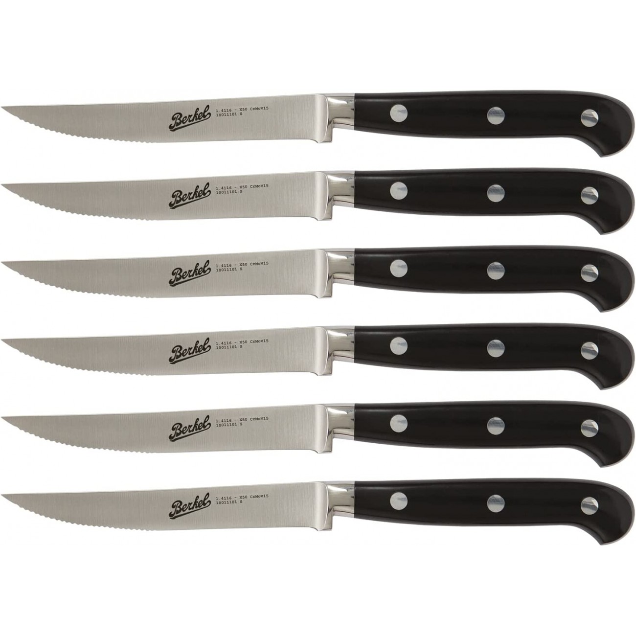 Berkel ADHOC Set Bistecca 6 pz a lama dentata cm 11
