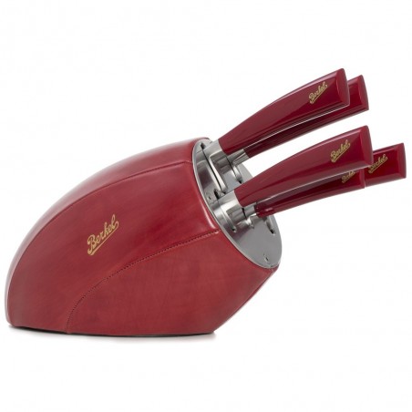 Berkel Sense Cuoio Rosso, Ceppo 5 coltelli