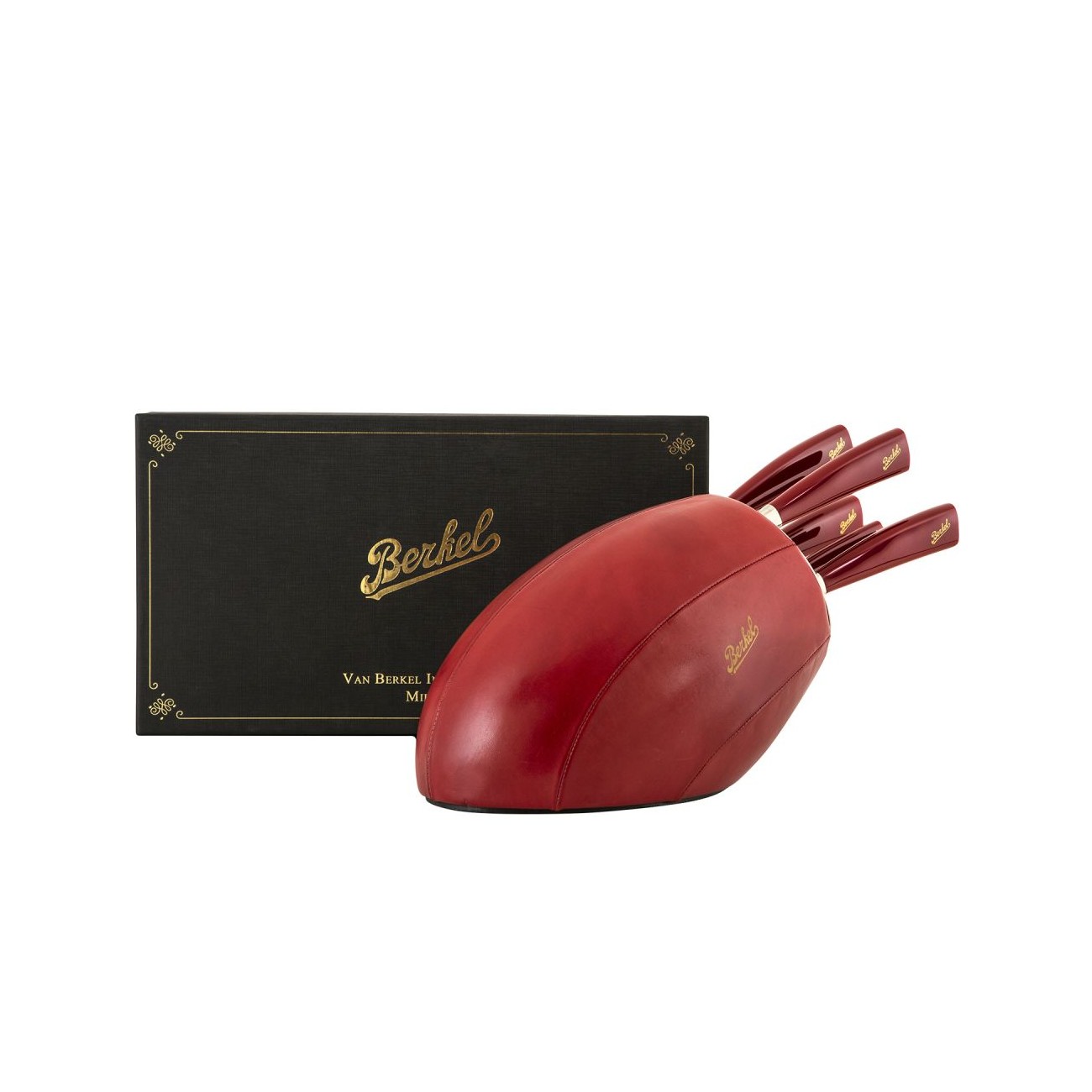 Berkel Sense Cuoio Rosso, Ceppo 5 coltelli