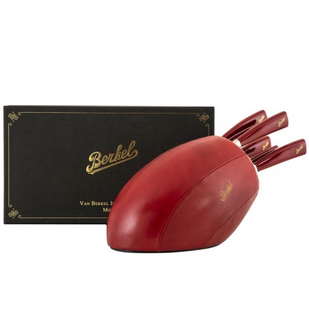 Berkel Sense Cuoio Rosso, Ceppo 5 coltelli