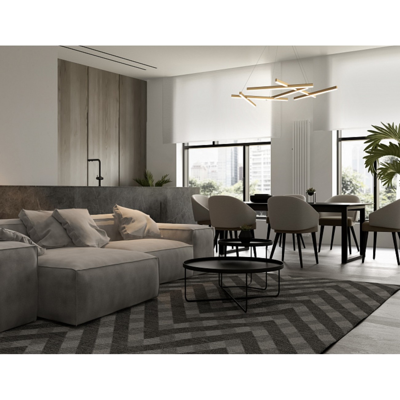 Maytoni Modern, Line Lampe à suspension