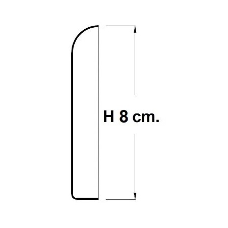 Plinthe H8cm