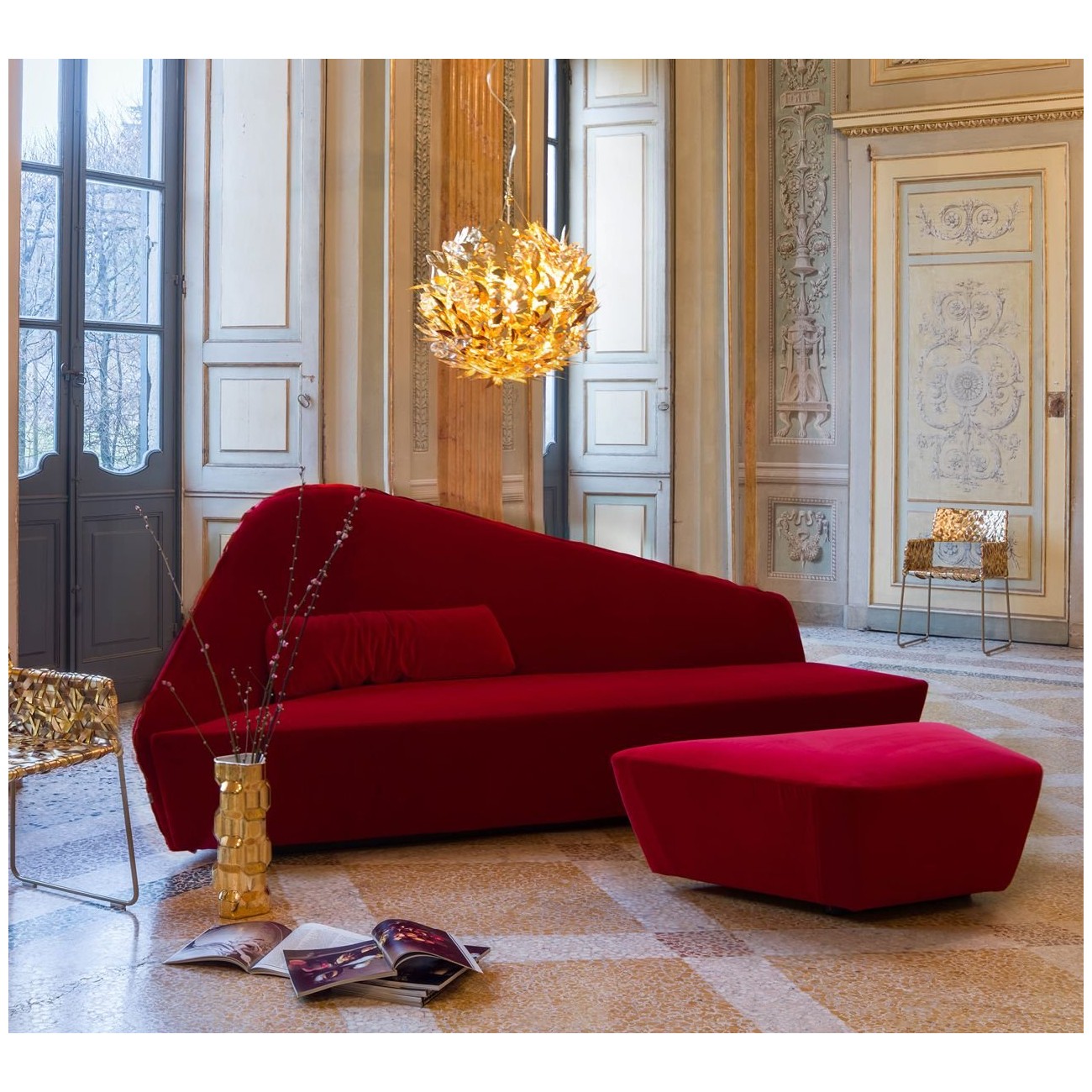 Driade Verlaine Pouf by Lievore Altherr Molina