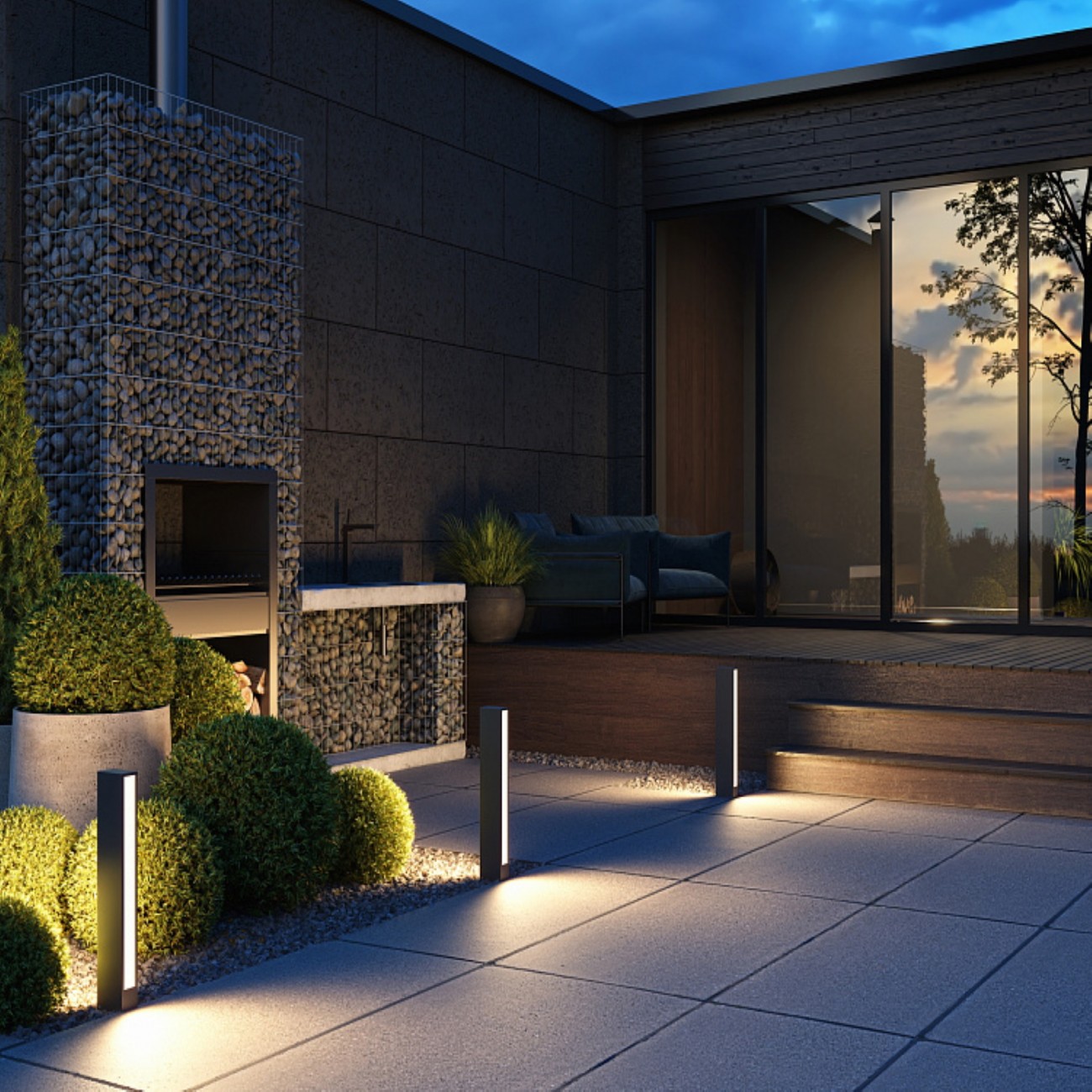 Maytoni Outdoor, Hof Lampada da pavimento