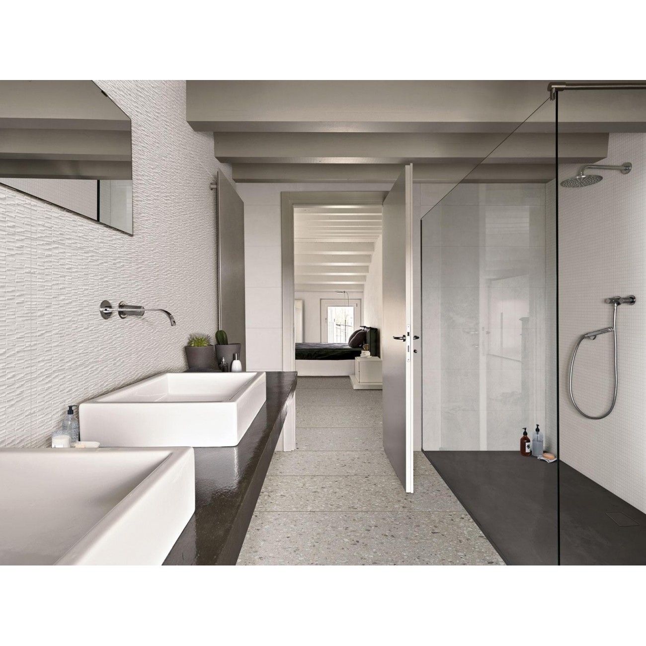 Ragno Resina Grigio Struttura Wall 3D