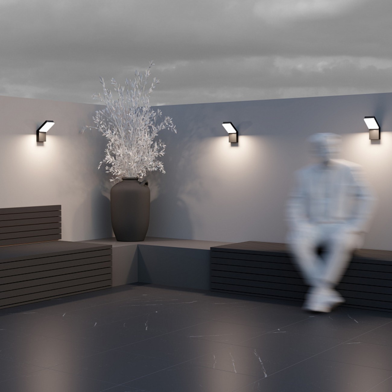 Maytoni Outdoor, Paso Lampe murale