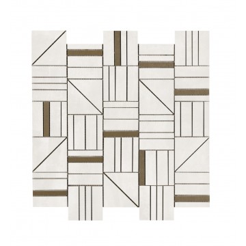 Ragno Resina Mosaico Forme Bianco