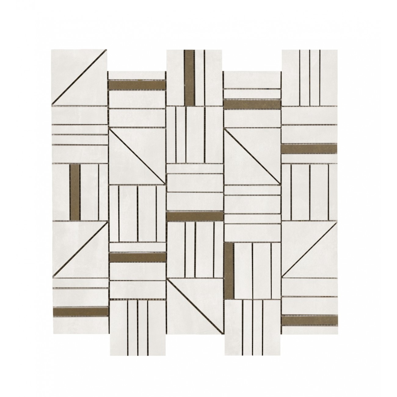 Ragno Resina Mosaico Forme Bianco