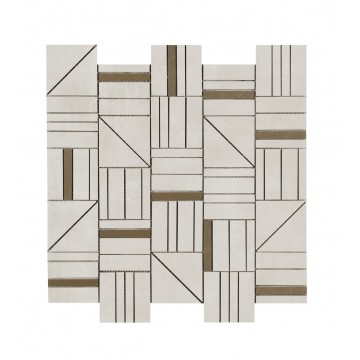 Ragno Resina Mosaico Forme Grigio