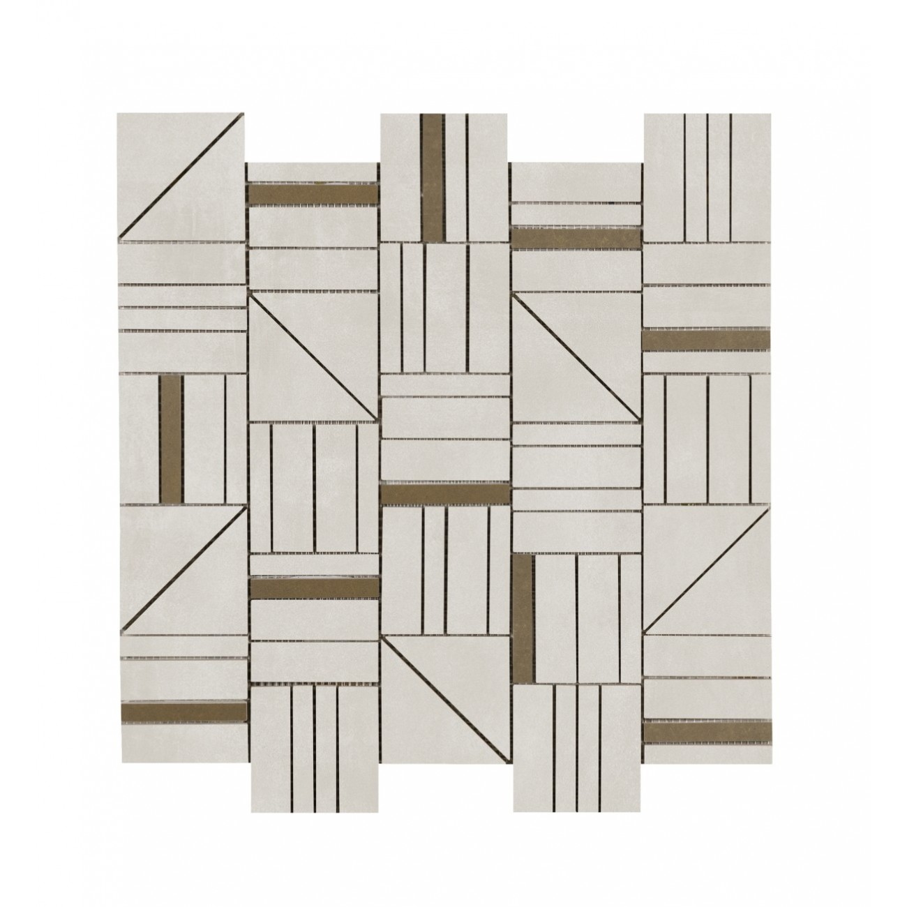 Ragno Resina Mosaico Forme Grigio