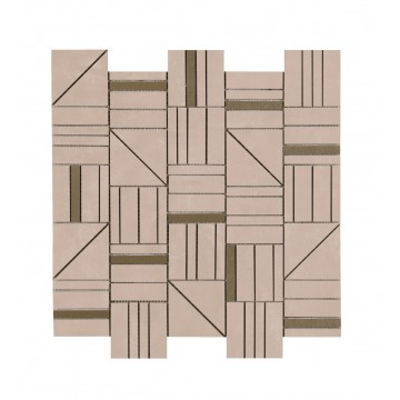 Ragno Resina Mosaico Forme Rosa