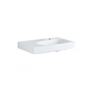 Geberit Citterio, Washbasin asymmetric 75 cm on the left