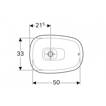 Geberit Citterio, Bacinella da appoggio cm 56