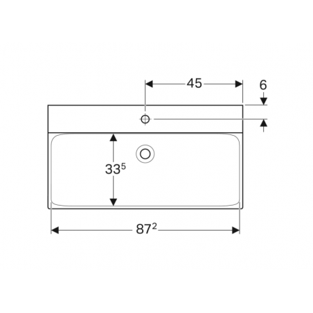 Geberit Xeno², Lavabo cm 90