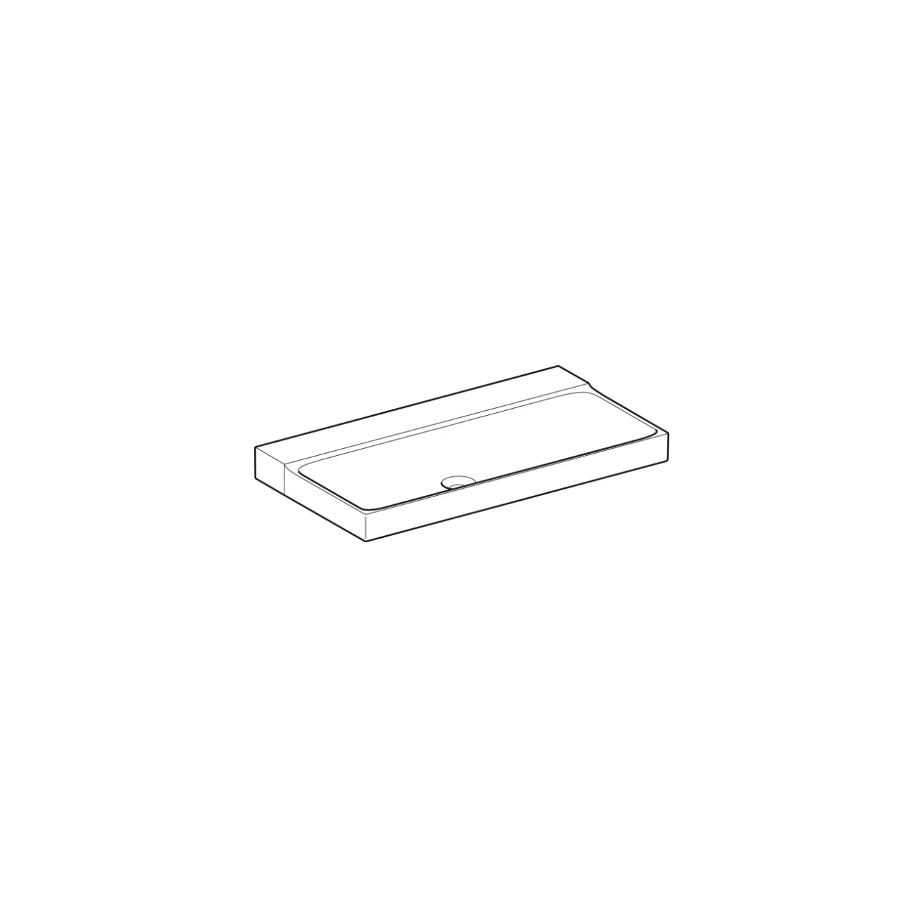 Geberit Xeno², Washbasin  90 cm without tap hole