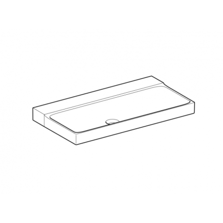 Geberit Xeno², Lavabo cm 90 senza foro rubinetteria